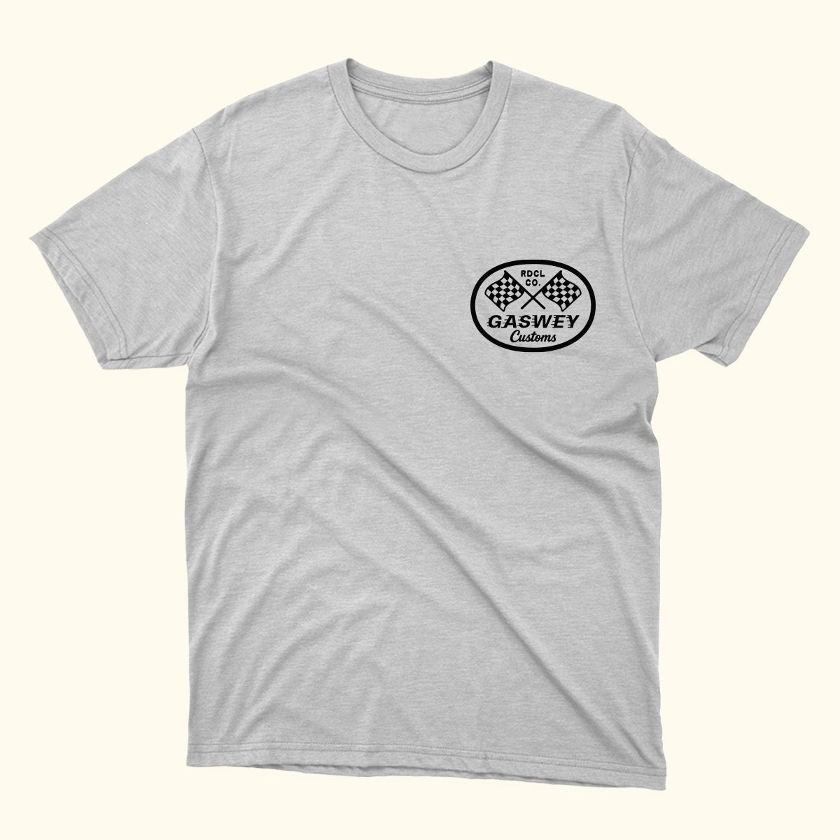 Playera gris jaspe Gaswey customs