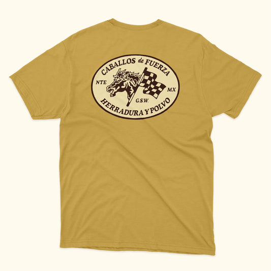 Playera vintage caballos de fuerza