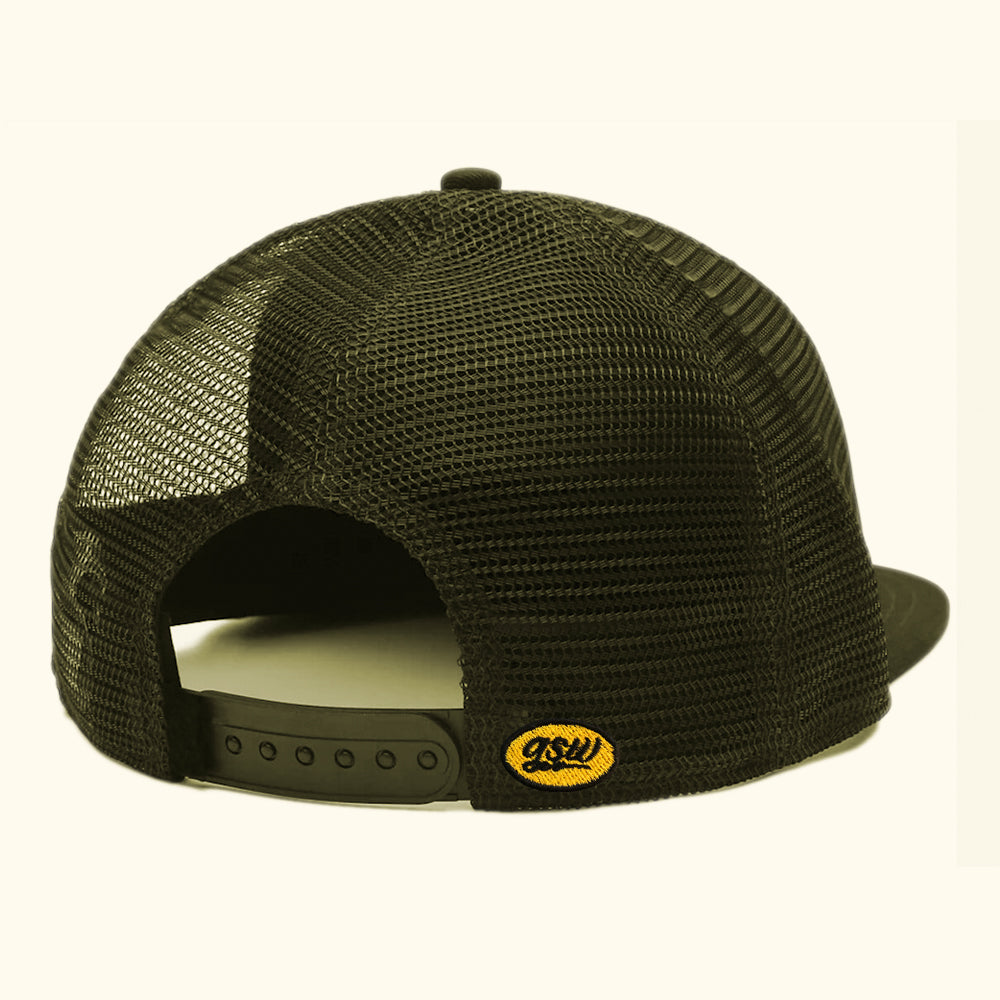 Gorra trucker olivo azteca