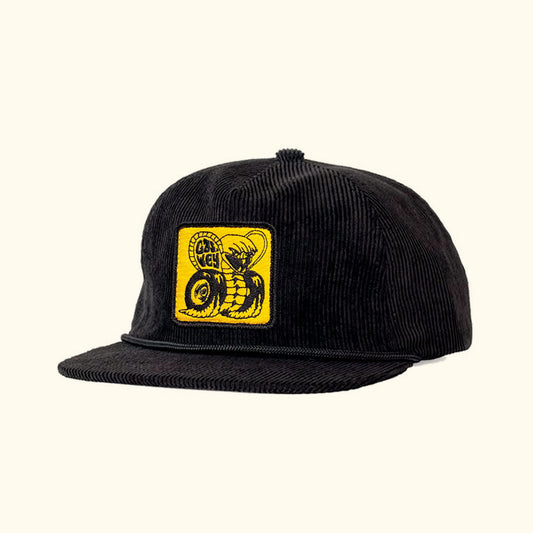 Gorra snapback de pana negra Gaswey Cobra