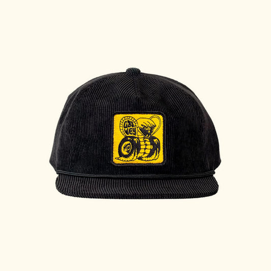 Gorra snapback de pana negra Gaswey Cobra