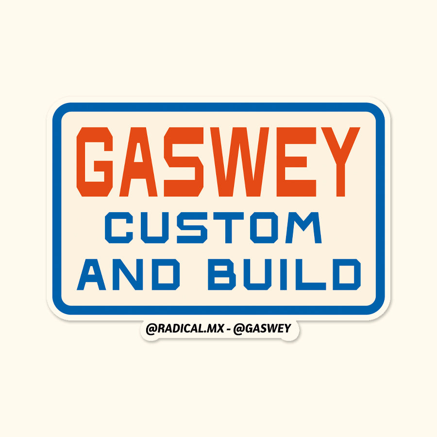 Sticker Gaswey Custom and Build