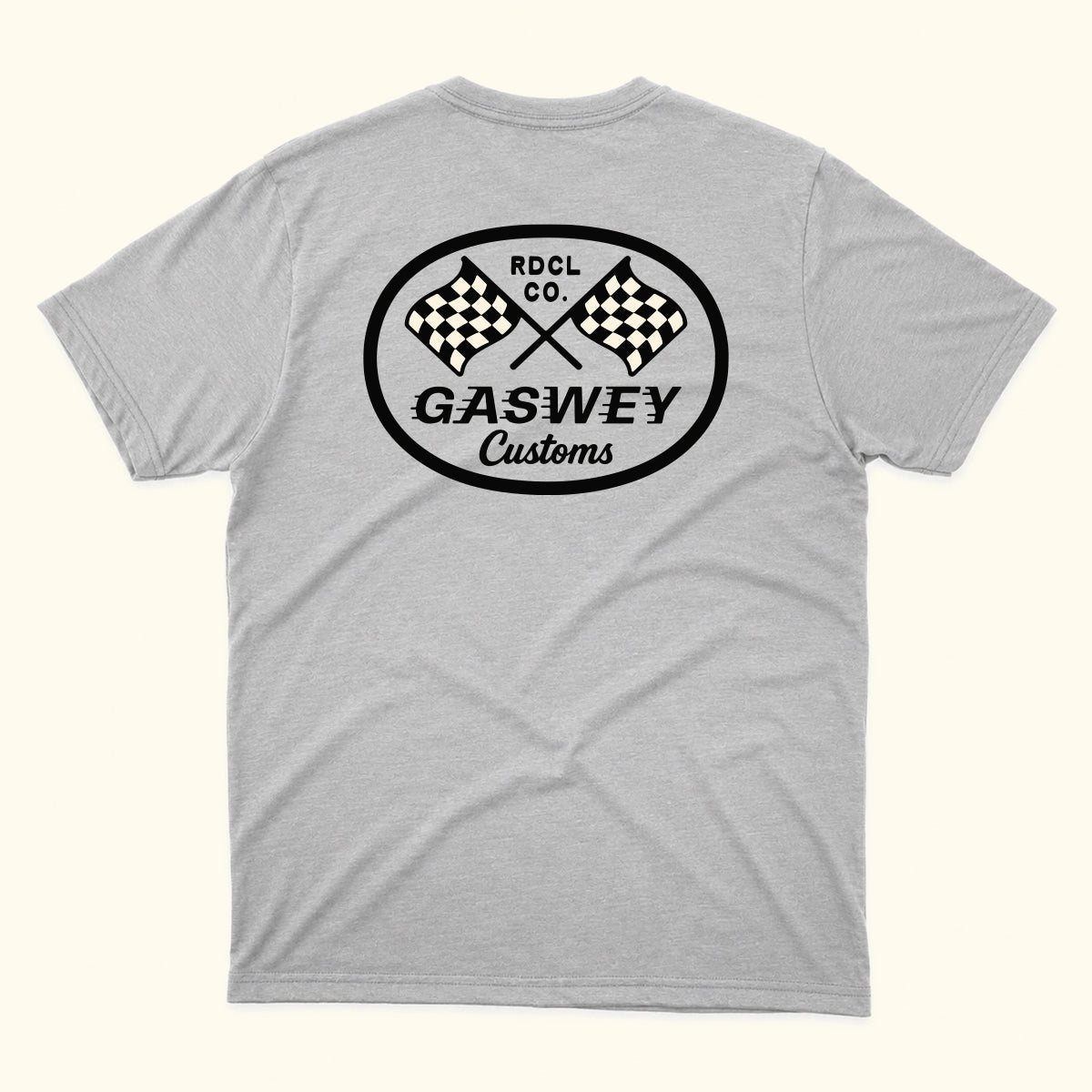 Playera gris jaspe Gaswey customs