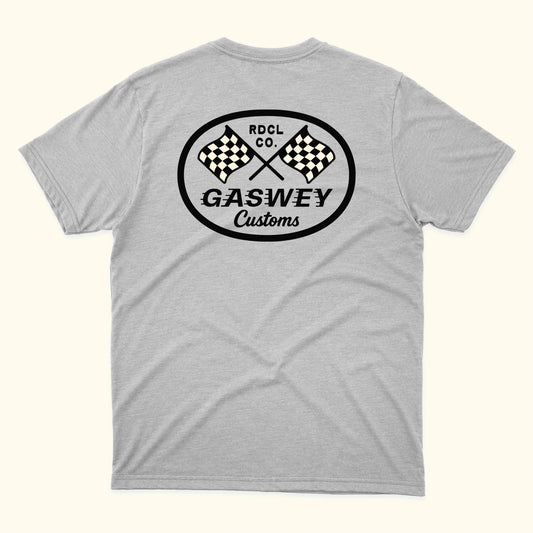 Playera gris jaspe Gaswey customs