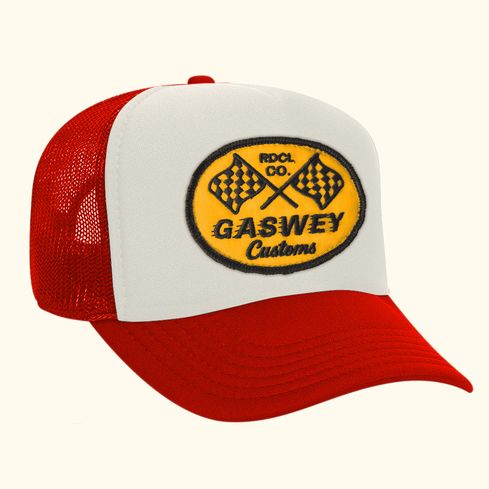 Gorra trucker roja gaswey customs