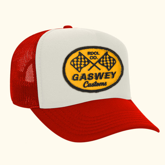 Gorra trucker roja gaswey customs