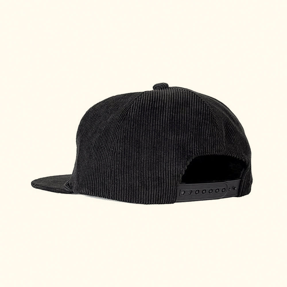 Gorra snapback de pana negra Gaswey Cobra