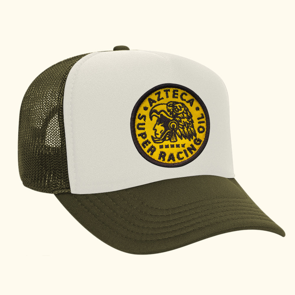 Gorra trucker olivo azteca