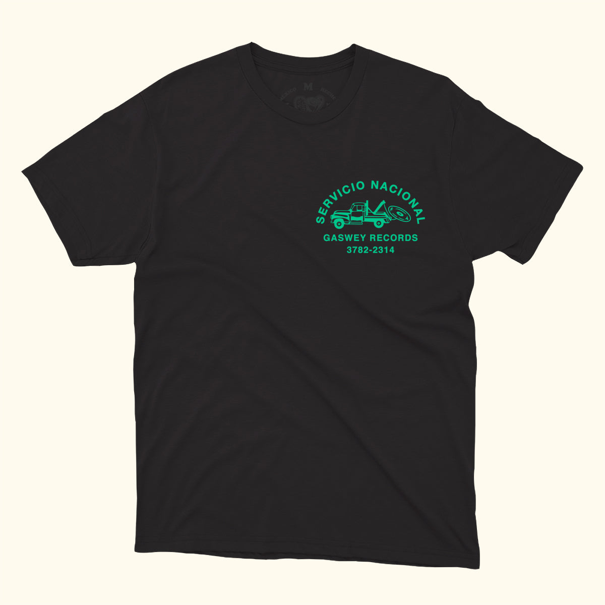 Playera negra Grúa GSW Records