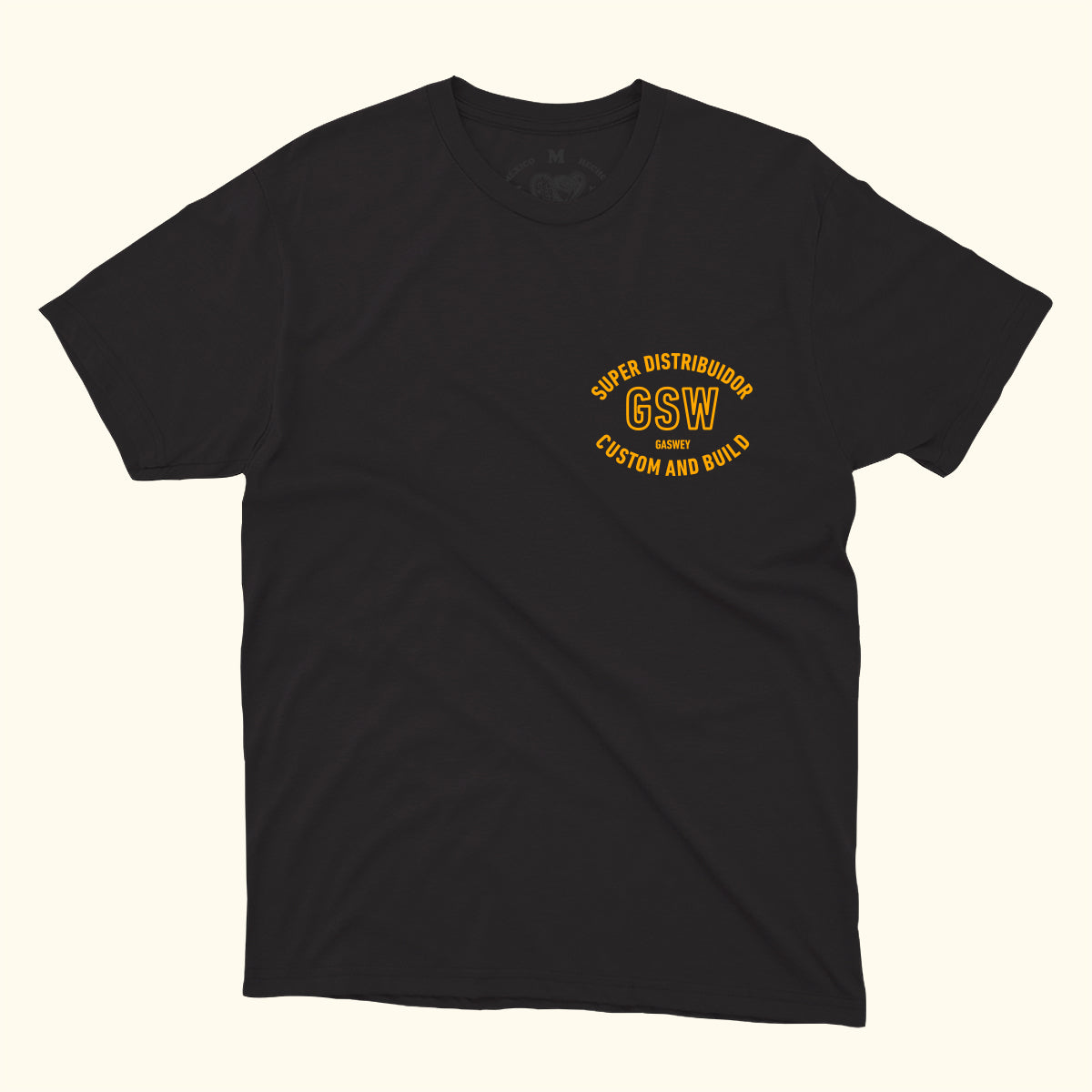 Playera negra Heavy cotton Gaswey Motor Co.