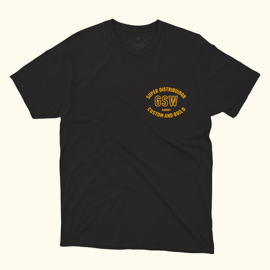 Playera negra Heavy cotton Gaswey Motor Co.