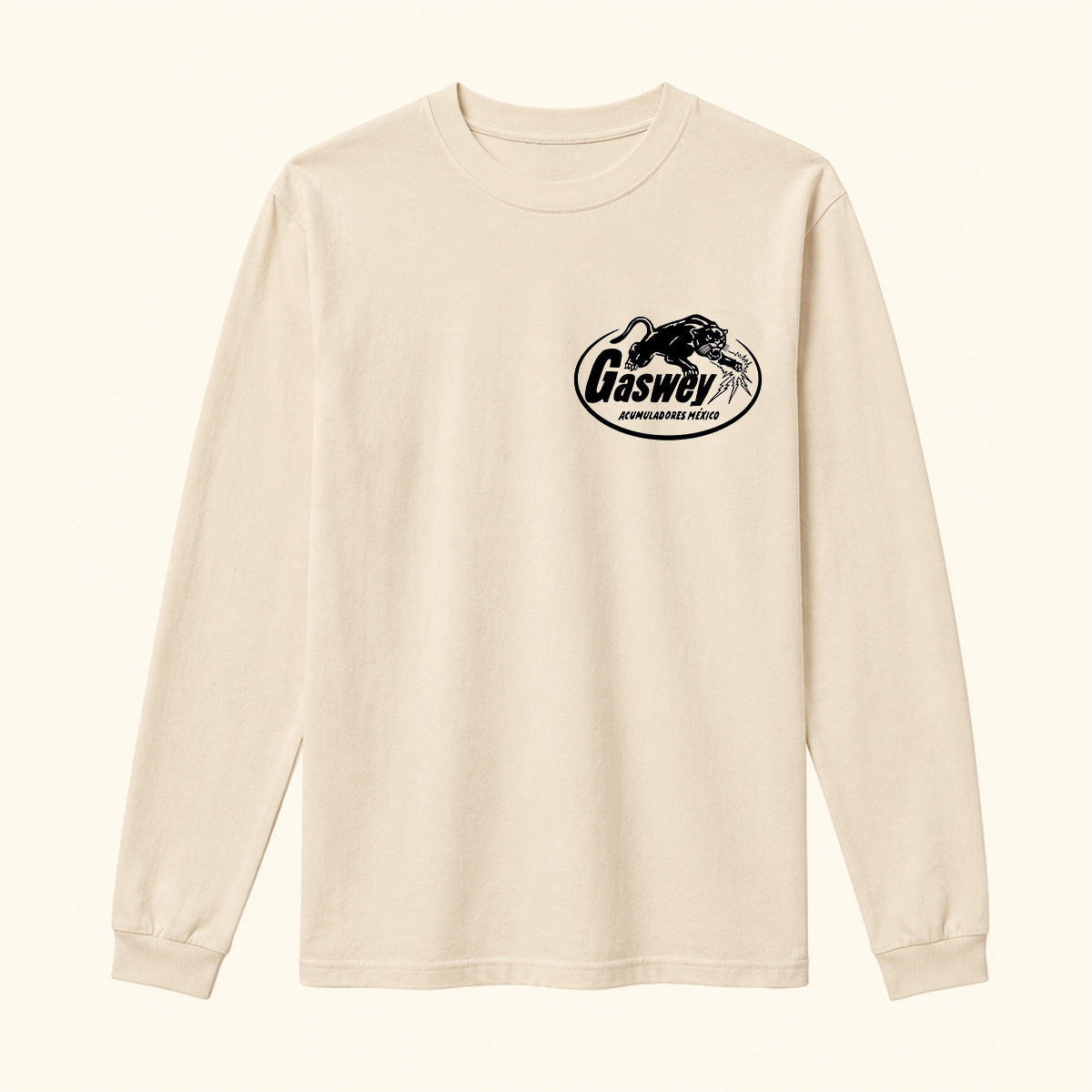 Gaswey Playera manga larga acumuladores pantera