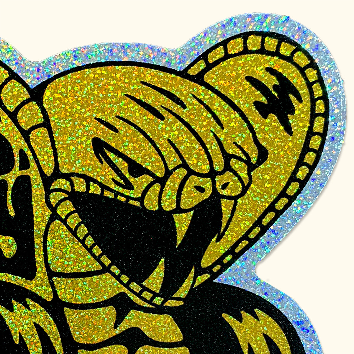 Sticker Gaswey cobra glitter